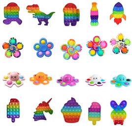 Fun Shape Rainbow Poppits