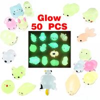 Glow-in-the-Dark Mini Animal Mochi Squshes