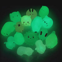 Glow-in-the-Dark Mini Animal Mochi Squshes